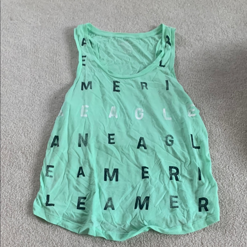 American Eagle Outfitters Mint Green Tank Top Size Medium